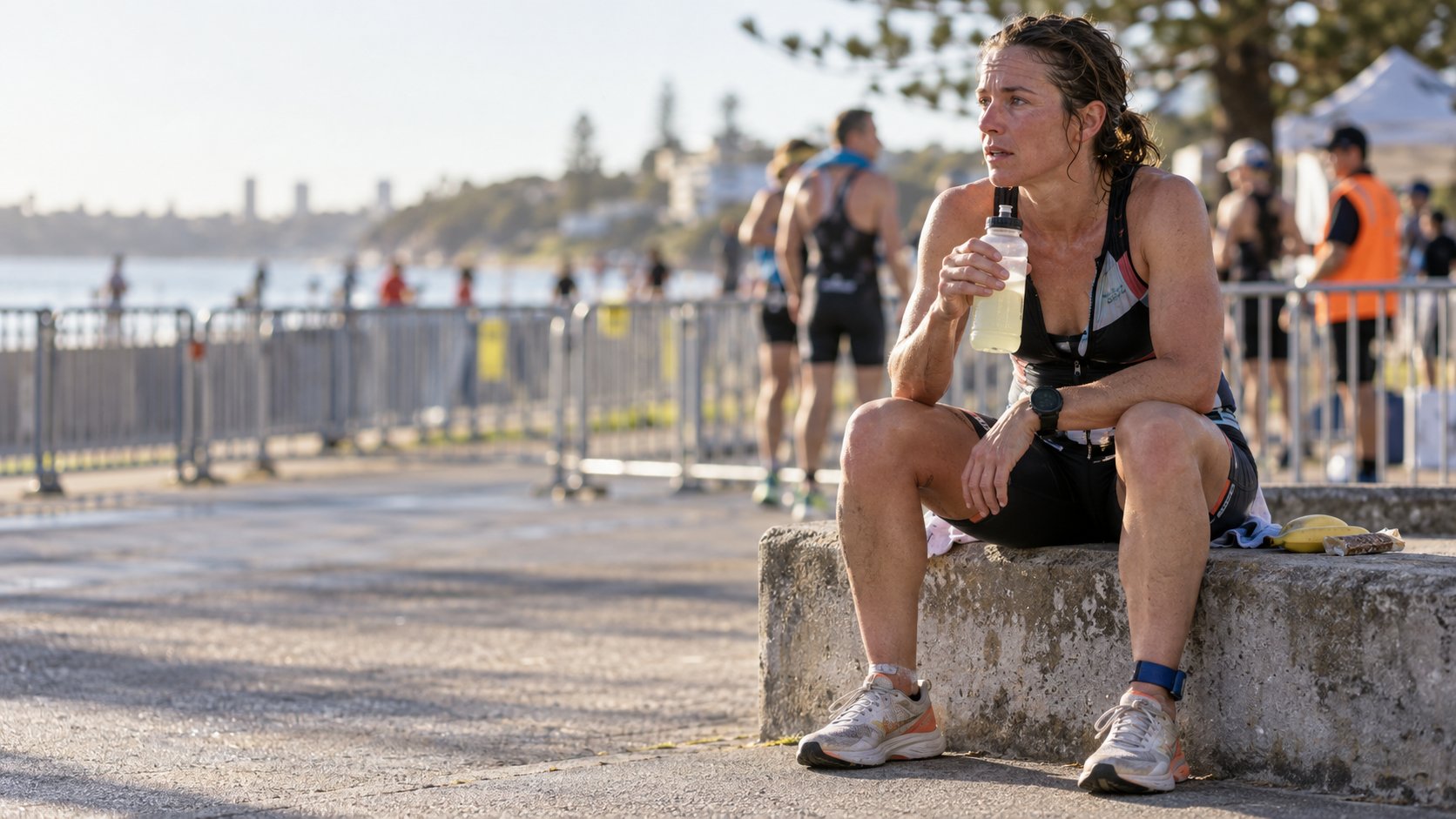 Post-race recovery fueling for club triathlon