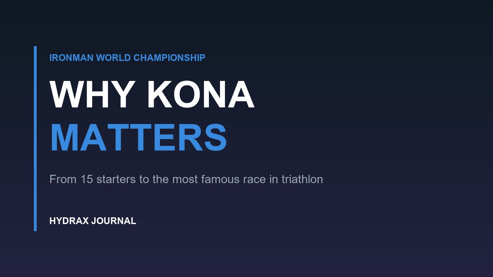 Why Kona Became the Most Famous Race in Triathlon